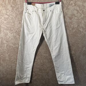 Gap 1969 Slim Straight Fit Jeans Men’s 38x32 White Denim Pants 100% Cotton